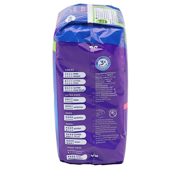 Tena Discreet Night Serviettes de nuit Normal 5 gouttes