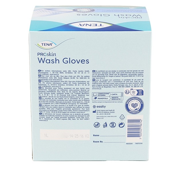 Tena Proskin Gants de Toilette Jetables
