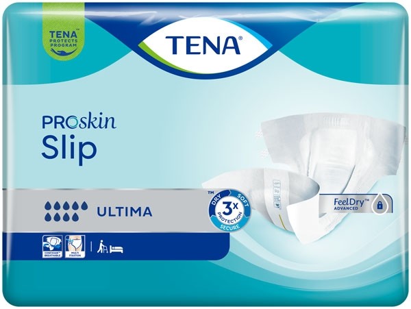 Tena Slip Proskin Changes complets Ultima 9 gouttes