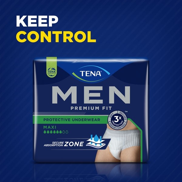 Tena Men Premium Fit sous-vêtement absorbant  Maxi 6 gouttes