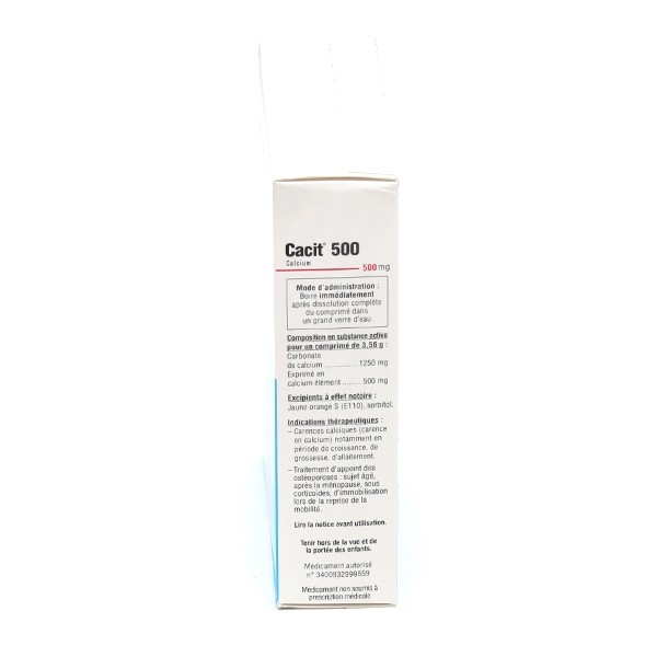 Cacit 500 mg comprimés effervescents