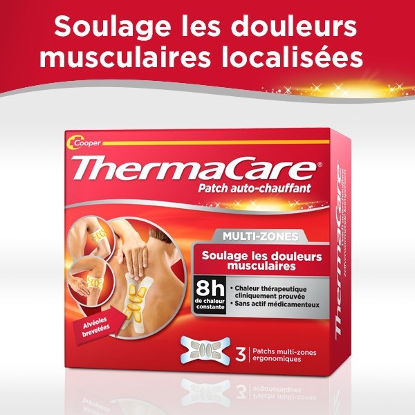 Thermacare Patch auto-chauffant multi-zones