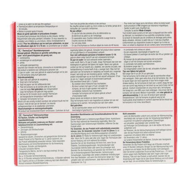 ThermaCare patch auto-chauffant nuque épaule poignet