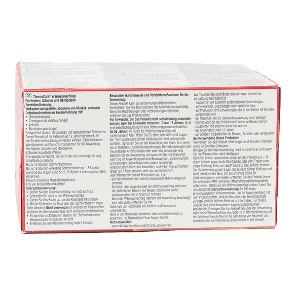 ThermaCare patch auto-chauffant nuque épaule poignet