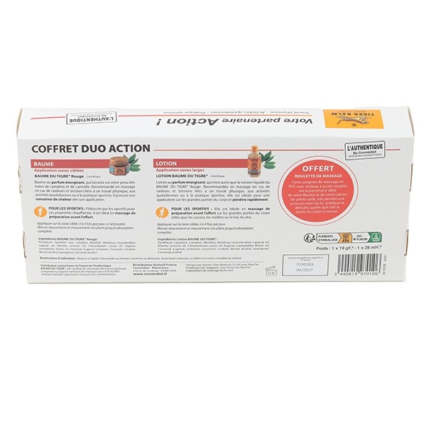 Baume du Tigre rouge Coffret Duo Action