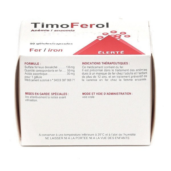 Timoferol gélule Fer