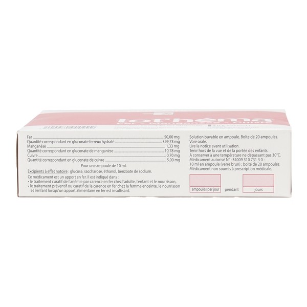 Tot Hema ampoule Fer