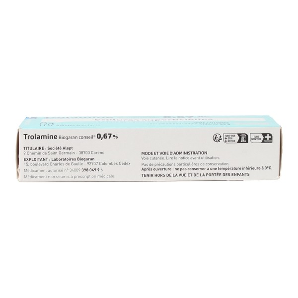 Trolamine 0,67% émulsion Biogaran