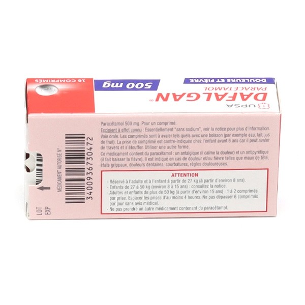 Dafalgan 500 mg comprimé