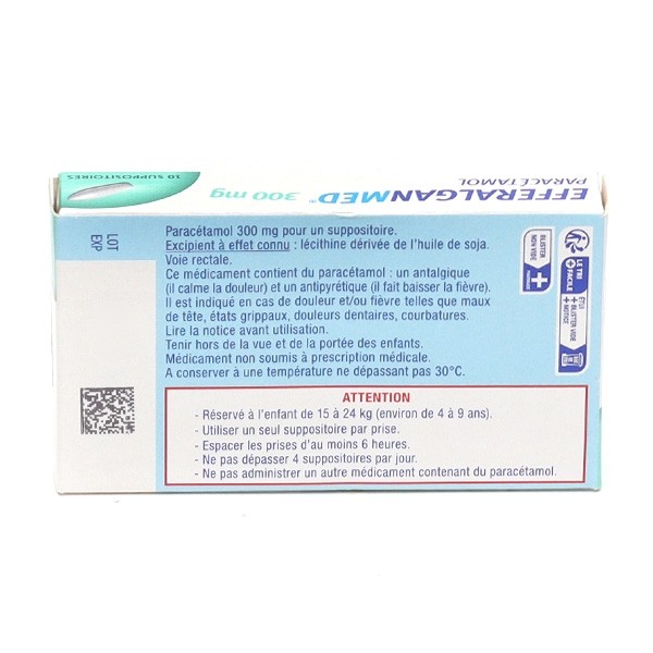 EfferalganMed 300 mg suppositoires