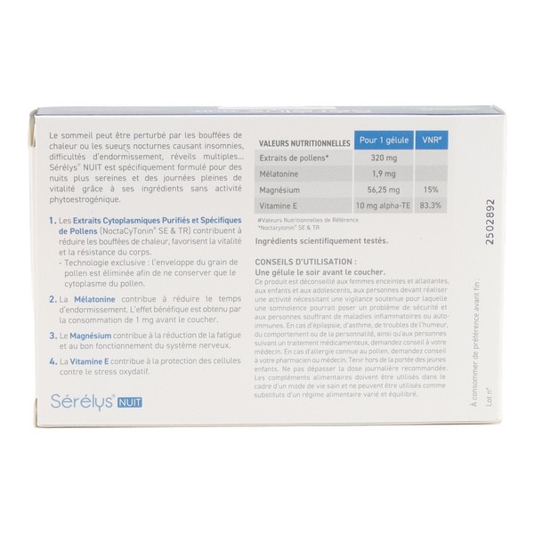 Sérélys Nuit gélules