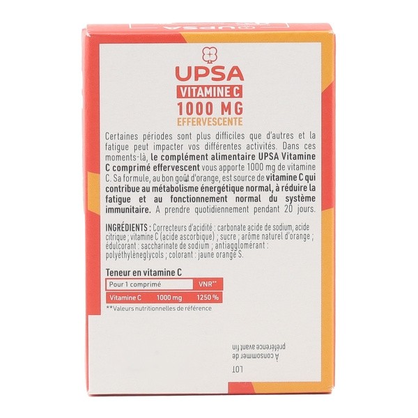 UPSA Vitalité Vitamine C 1000 mg comprimés effervescents