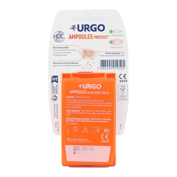 Urgo Ampoules pansements hydrocolloïdes pied