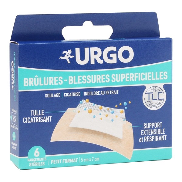 Urgo Pansements Brûlures et Blessures Superficielles