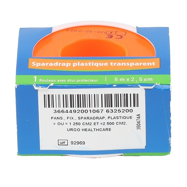 Urgo Plastic sparadrap plastique transparent