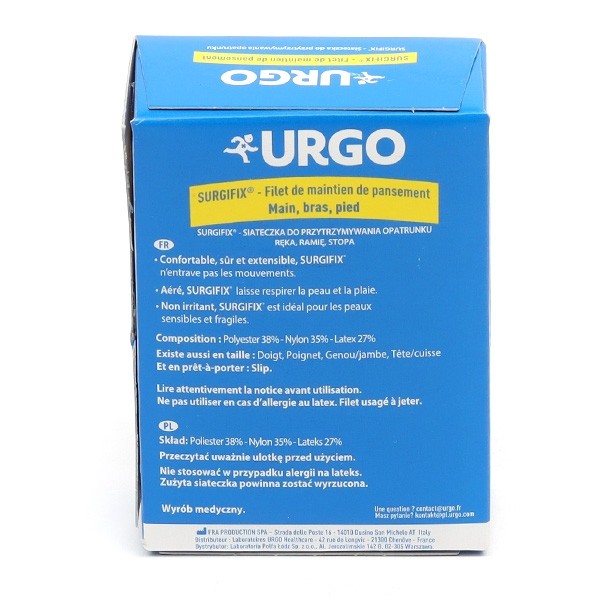 Urgo Surgifix filet de maintien main bras pied