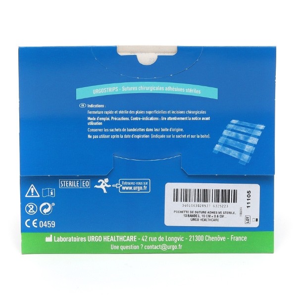 Urgostrips sutures cutanées