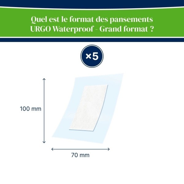 Urgo Waterproof pansement stérile grand format