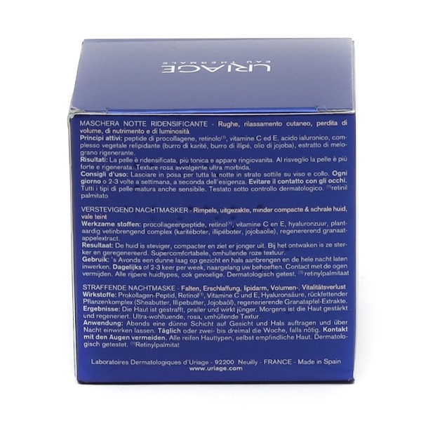 Uriage Age Absolu Masque de nuit redensifiant