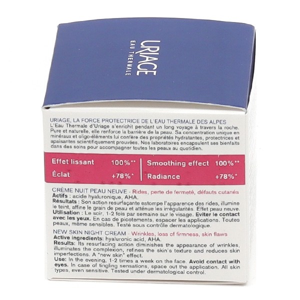 Uriage Age Lift Peel crème nuit peau neuve