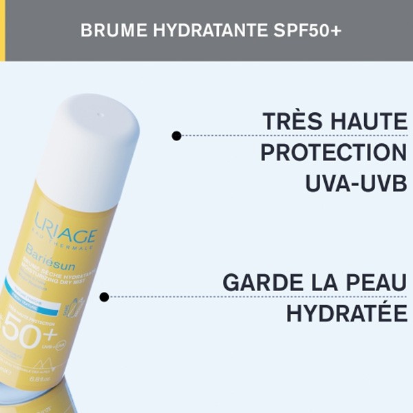 Uriage Bariesun Brume sèche solaire hydratante SPF 50+