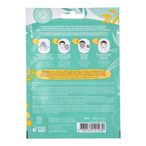 MKL Masque Visage Matifiant