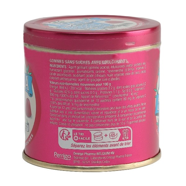 Pastilles Valda Fruits rouges sans sucres