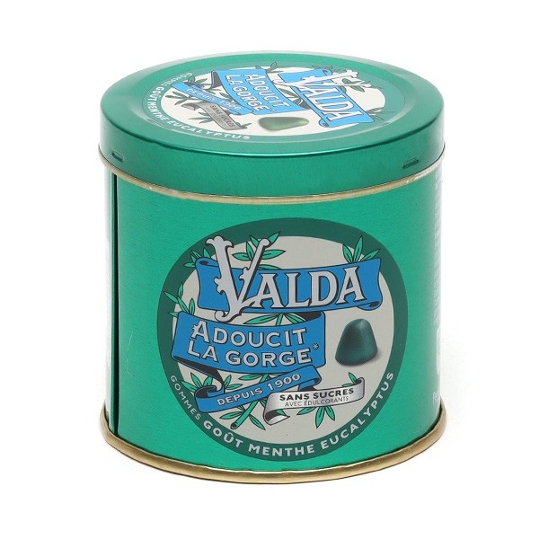 Pastilles Valda sans sucre Menthe eucalyptus