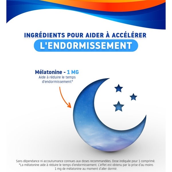 Valdispert Melatonine Sommeil rapide 1 mg comprimés