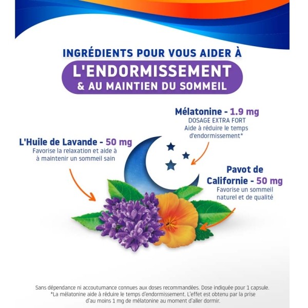 Valdispert Sommeil 4 actions 1,9 mg capsules
