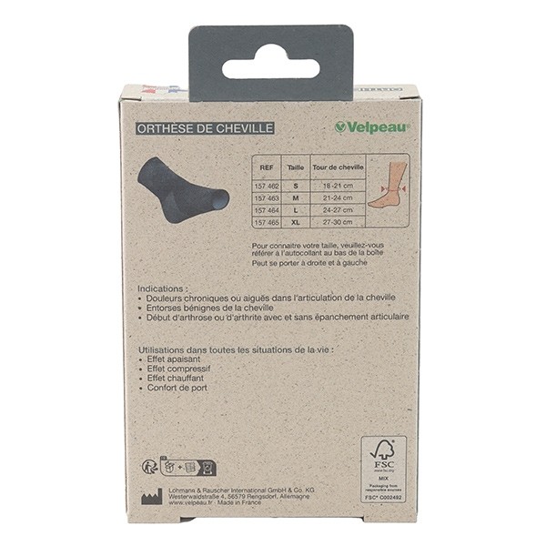 Velpeau Chevillère souple ecoresponsable