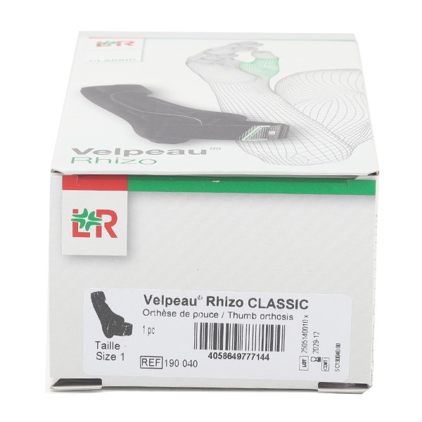 Velpeau Rhizo Classic attelle de pouce