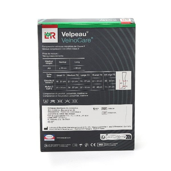 Velpeau VeinoCare Microfibre Chaussettes de contention Femme Classe 2