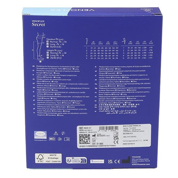 Venoflex Secret Bas de Contention Femme Classe 3