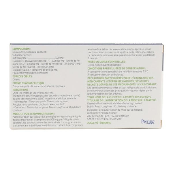 VermiScan Chien 500 mg comprimés