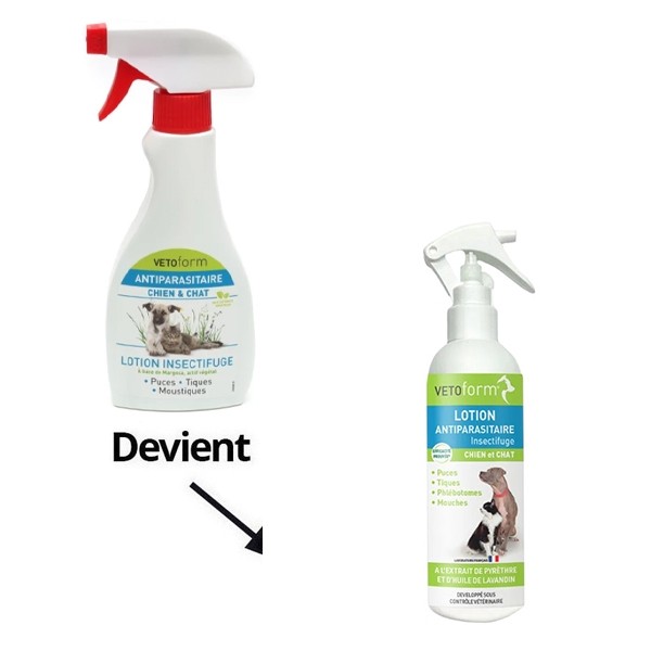 Vetoform Antiparasitaire lotion insectifuge spray
