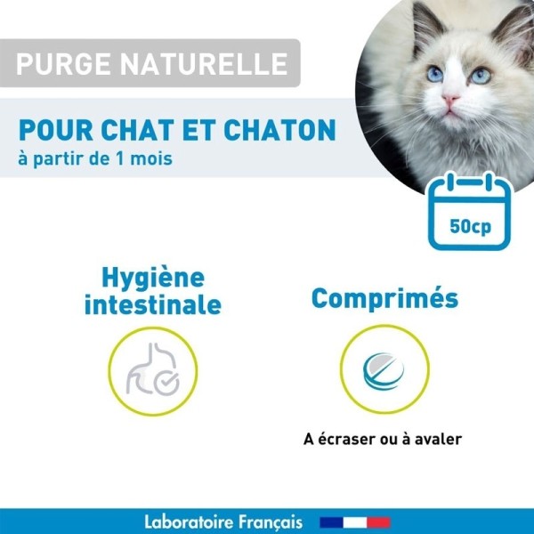 Vetoform Purge naturelle chat et chaton comprimés
