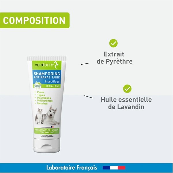 Vetoform Shampooing Antiparasitaire Insectifuge