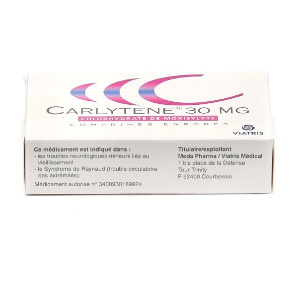 Carlytene 30 mg comprimés