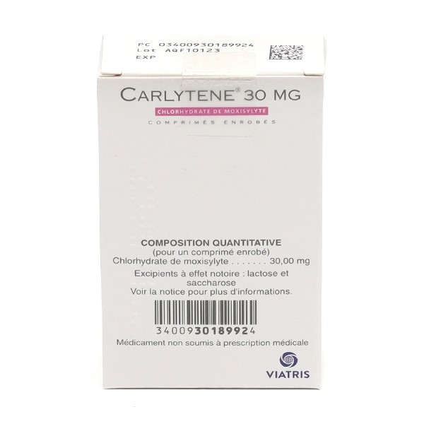 Carlytene 30 mg comprimés