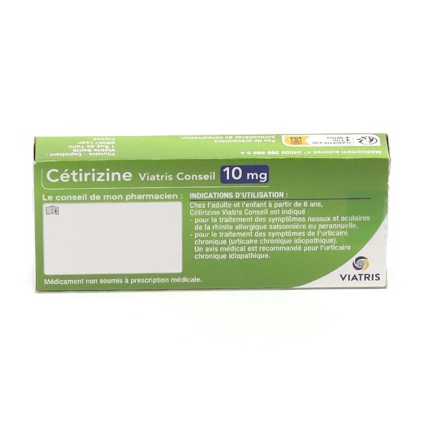 Cetirizine 10 mg comprimé Viatris