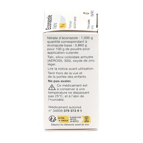 Econazole poudre mycose Viatris