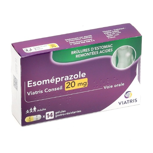 Esoméprazole  Viatris Conseil 20 mg gélule