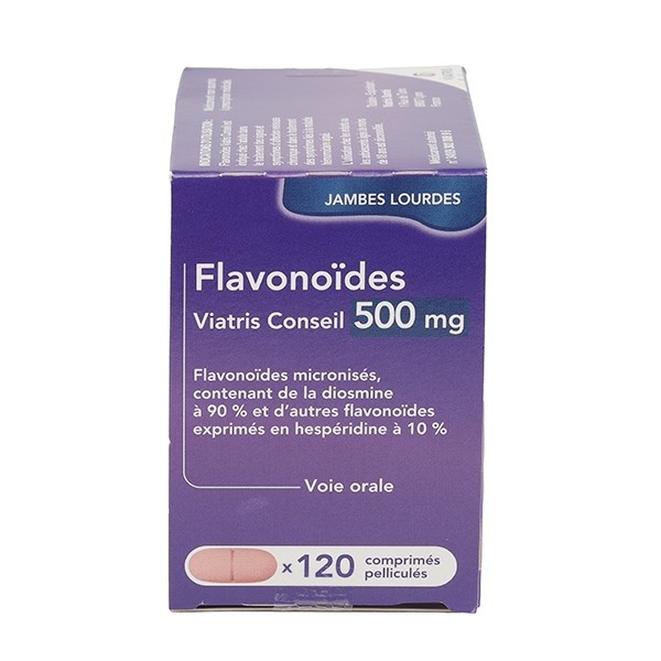 Flavonoides 500 mg Viatris comprimé Jambes lourdes