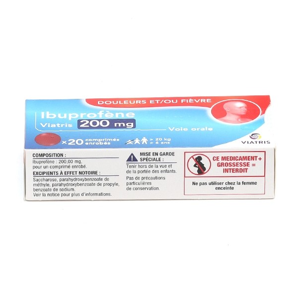 Ibuprofène 200 mg comprimé Viatris