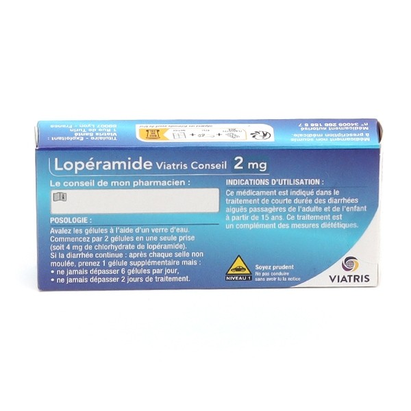 Loperamide 2 mg gélule Viatris