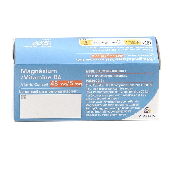 Magnésium Vitamine B6 Viatris comprimés