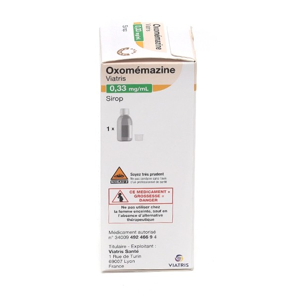 Oxomemazine sirop toux sèche Viatris