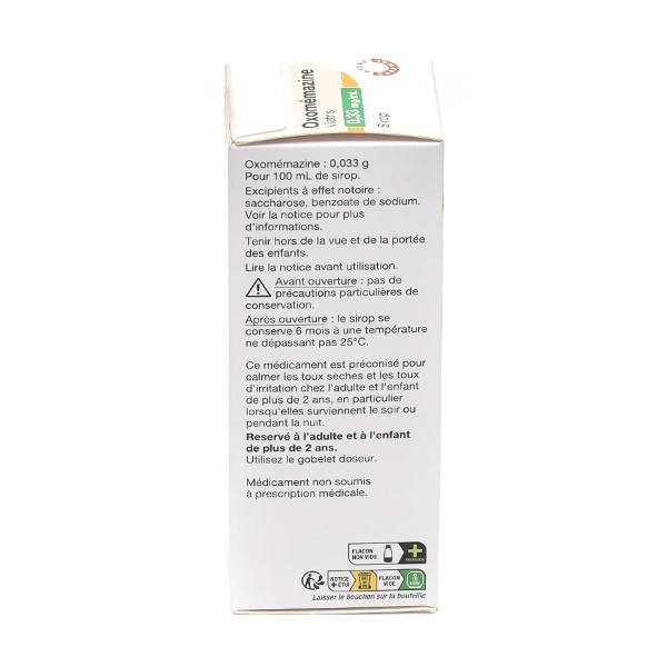 Oxomemazine sirop toux sèche Viatris