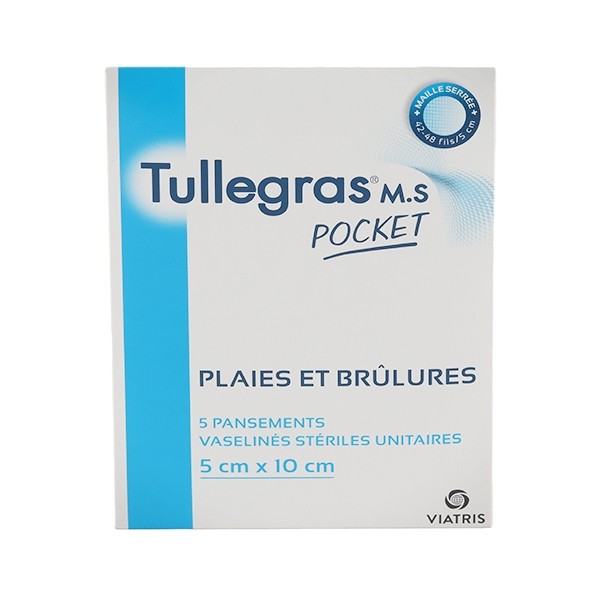 Tulle gras MS pansement interface